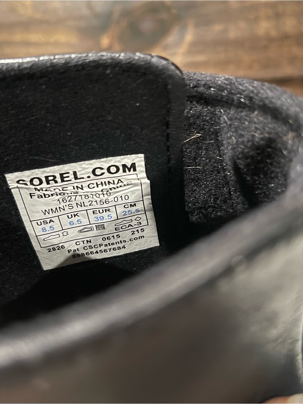 Sorel Womens 8.5 Black Slimboot Leather Pull On Rain Boots Waterproof Granola - Picture 9 of 11